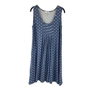 Lascana For Venus Dress Sleeveless Blue Rayon Stretch Lightweight Casual Medium